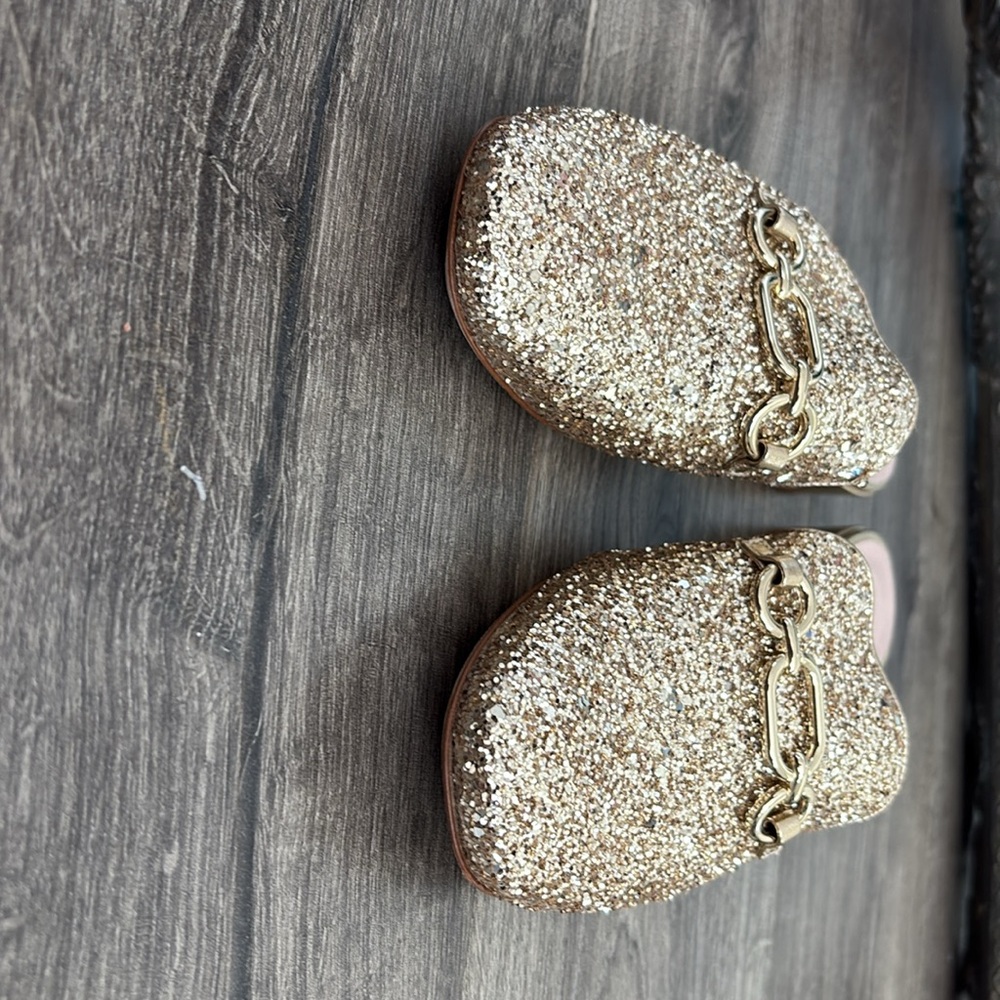 kate spade glendi mule loader size 8.5 glittery gold - showstopper - Picture 5 of 5